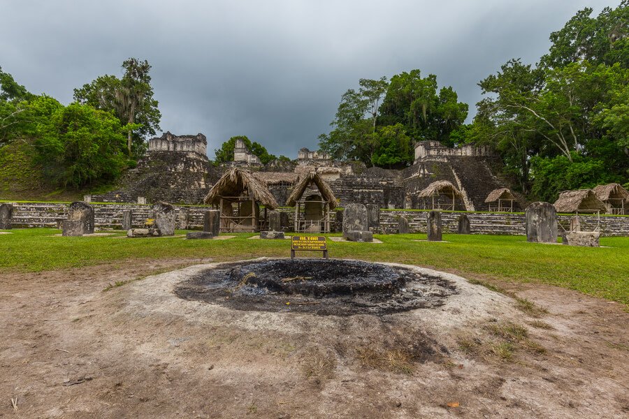 Ancient Mayan ruins at Tikal National Park